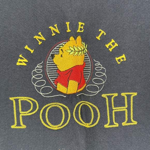 Disney Winnie the Pooh Embroidered Sweatshirt Made In USA Adult Medium Catalog - Picture 3 of 7